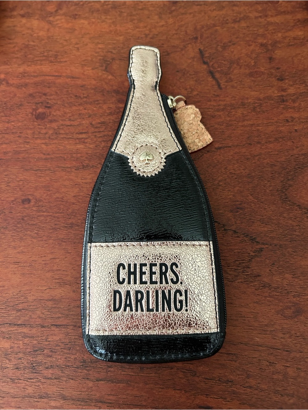 New Kate Spade Champagne Bottle coin purse